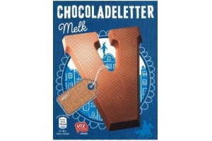 melkchocoladeletter