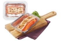 zalm met brie en kruidentopping