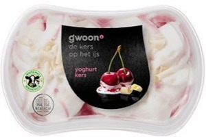 yoghurt kers slagroomijs