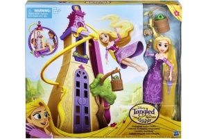 disney princess rapunzel zwaaiende lokken kasteel