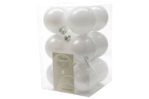 kerstballen wit