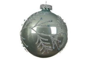 kerstbal glas glitter