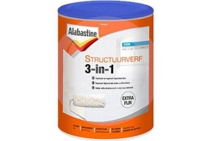 alabastine structuurverf 3 in 1 wit