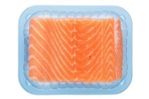 zalmfilet op huid