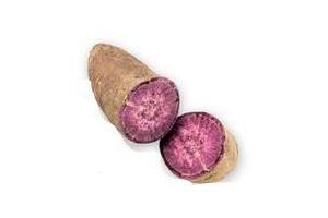 zoete aardappelen paars