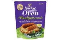 kwekkeboom maaltijdsnacks rundvlees croquetten