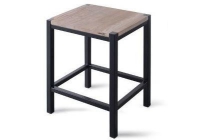 looox wooden collection douche stool