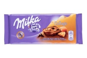 milka collage caramel