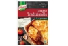 knorr maaltijdpakket trattoria lasagne tradizionale