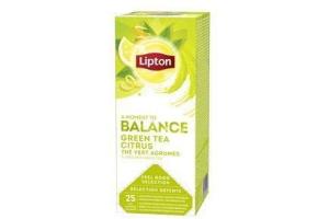 lipton green tea balance