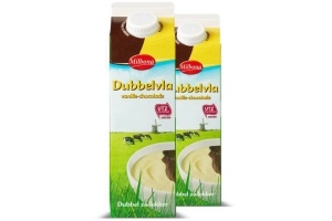 dubbelvla vanille chocolade