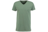 heren t shirt v hals groen