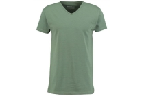 heren t shirt v hals groen