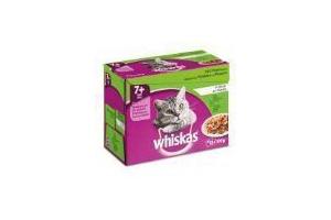 whiskas vis en vlees selectie in gelei
