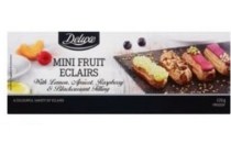 mini eclairs met fruit