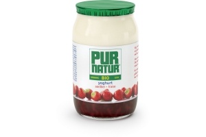 pur natur yoghurt aardbei