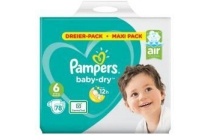 pampers baby dry maat 6 78 luiers voor droge ademende huid