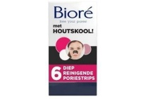 biore diep reinigende poriestrips met houtskool