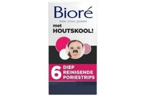 biore diep reinigende poriestrips met houtskool