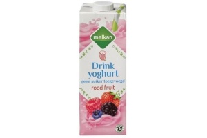 melkan drinkyoghurt roodfruit