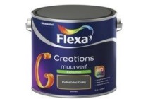 flexa creations muurverf extra mat industrial grey 2 5 l