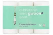 g woon toiletpapier 2 laags