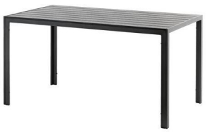 tafel jersore b80xl140 zwart