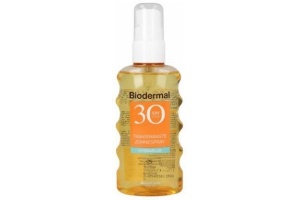 biodermal transparante zonnespray hydra plus