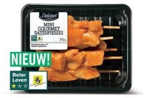 delicieux 5 mini varkenssate spiesjes 150 g