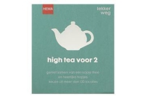 high tea voor 2 bij hema