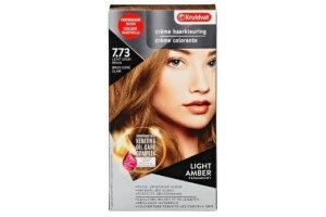 kruidvat 7 73 licht goud bruin creme haarkleuring