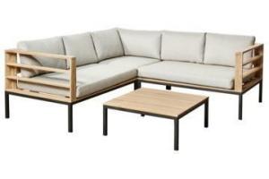 loungeset zion hout staal