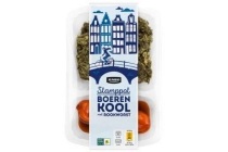hollandse maaltijd stampot boerenkool met rookworst