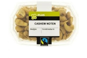 plus cashewnoten gezouten