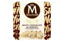 magnum mini white cookies