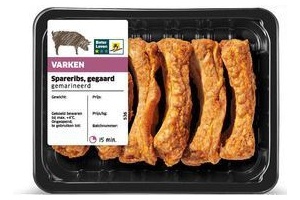 gemarineerde zoete spareribs