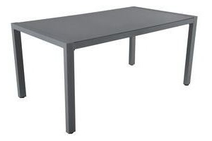 tafel livorno antraciet aluminium 160x90x75 cm