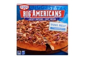dr oetker big americans tuna melt 490g
