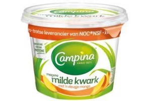 campina magere milde kwark mango 500 gram