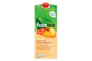 fuze tea black tea peach hibiscus