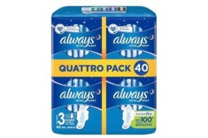 always ultra night maandverband 4 x 10 stuks