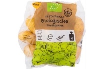met passie geteeld aardappelen vastkokend