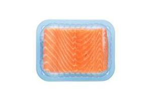 zalmfilet op huid
