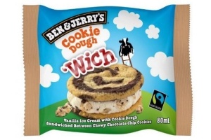 ben en jerry cookie dough wich