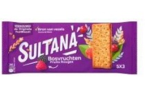 sultana fruitbiscuit bosvruchten 5x3 stuks