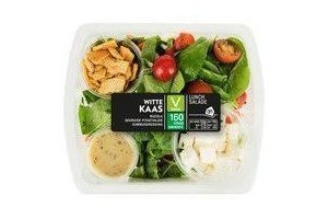 ah lunchsalade witte kaas hummus