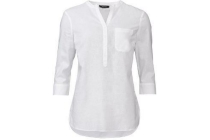 esmara dames blouse linnen wit
