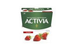 danone activia yoghurt aardbei