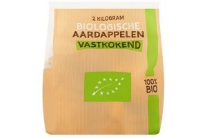 biologische aardappelen vastkokend