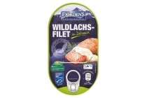wilde zalm in dillsauce
